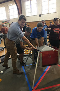 WVHS “First Tech Robotics” team collaborate on projects