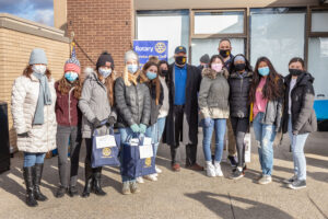 WVHS Interact Club helps with Rotary mask distribution