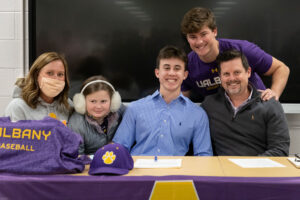 WVHS baseball standout Justin Hurd signs National Letter of Intent to play at Albany