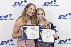 Arden Hallett and Sarah Davis honored with Outstanding Student awards