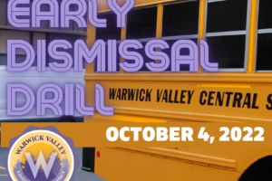 Early dismissal drill coming up on October 4