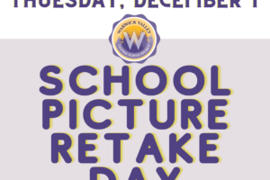 Middle School picture retake day is Dec.1