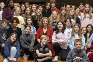 Broadway actress Donna Vivino holds workshop for WVMS Drama Club